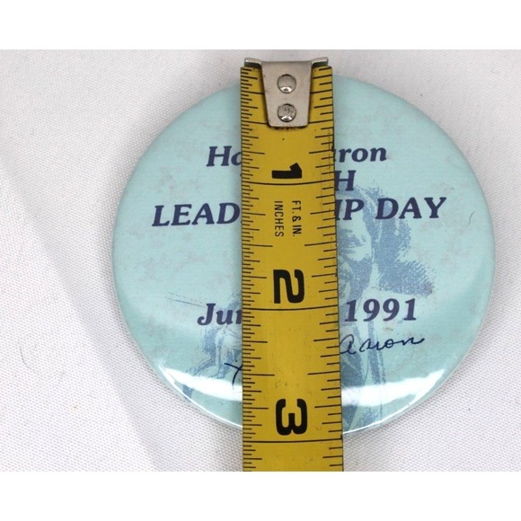 VTG Hank Aaron Youth Leadership Day pin 3" (June 22, 1991) - Picture 4 of 4